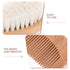 Generic Set Wooden Hairbrush and Styling Comb for Boys Soft Wool Bristles Gentle Scalp Care Hair Grooming Kit