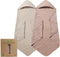 Seozio Muslin Hooded Baby Towels, 2 Pack 100% Cotton 32x32Inch Baby Bath Towel