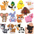 YUJUN 12PCS Fridge Magnets for Kids,Cute Vivid Farm Animals Refrigerator Magnets Toys for