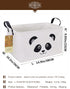 HUNRUNG Cute Rectangle Storage Basket, Canvas Organizer Bin for Pet/Children Toys, Books, Clothes, Rectangle Panda