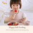 Toddler Utensils - Stainless Steel Forks and Spoons, Baby Silverware with BPA Free Silicone Easy Grip, 8 Months+
