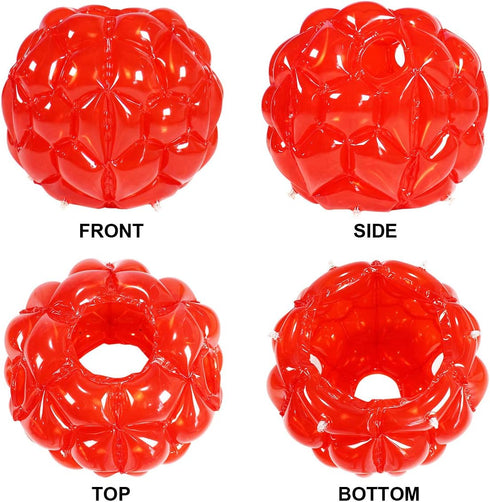 Sumo Balls for Kids - Buddy Bounce Balls Sumo Game, Giant Human Hamster Knocker Ball for Ages 3-10 (Red+Red)