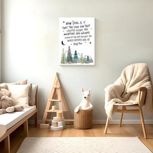 Dytila 12x16 Inch Christian Nursery Wall Art - Mountain Pictures Baby Boy Nursery Decor, Inspirational Religious Decor