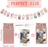 Newmemo 1st Birthday Photo Banner, Baby to 12 Months Rose Gold Milestone Safari Jungle Decor
