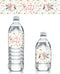 Baby in Bloom Baby Shower Water Bottle Labels - 20 Waterproof Stickers for Pink Floral Boho Girl Baby Shower