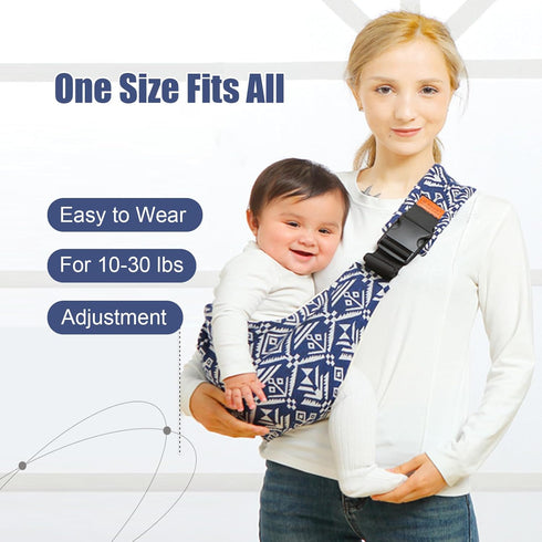 Beyoik 10-30 lbs(Grey) Baby Sling Carrier,Baby Sling,Toddler Carrier,Adjustable and Non-Slip Hip Seat Carriers Carrying