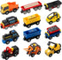 Giant bean 12Pcs Vehicles Battery Operated Train Car Set, Magnetic Mini Construction