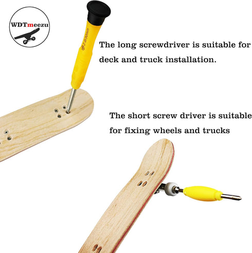 Professional Wood Finger Skateboard with Wheels and Bearings, Mini Fingerboard Finger Toy for Adults and Kids - 30mm