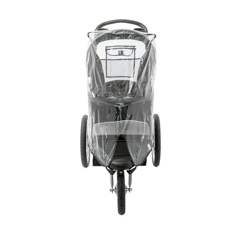 Nuby Rain Weather Shield for Jogging Stroller, Clear Stroller Cover with Storage Pocket
