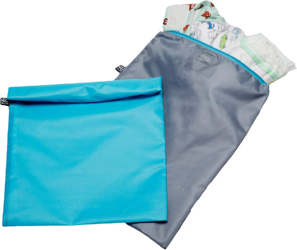 J.L. Childress Wet-to-Go Portable Wet and Dry Bags, Waterproof and Leakproof, Machine-Washable,
