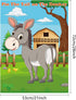 FEPITO Pin The Tail on The Donkey Party Game with 24 Pcs Tails | Kids Birthday Party Decorations | Carnival Circus