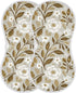 decor gift 4 Pack 22x11in Cotton Soft Burp Cloths Good Absorbent? White Flowers Sring Pattern wash Cloth for Babies