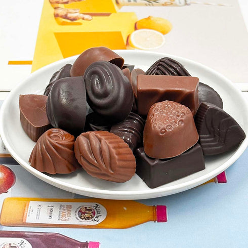 20Pcs Fake Chocolate, Simulation Chocolate Artificial Food Chocolates Resin Flatback Cabochon Chocolates Beads Faux