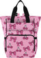 SUABO Powder-colored Butterfly Silk Pattern Baby Diaper Bag Backpack Large Bag Waterproof Travel