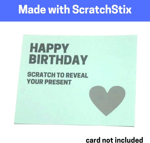 50 Pack, 3" Heart Scratch Off Stickers Labels - Gold