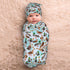 Broiteid Set Cartoon Mallard Duck Baby Stuff Newborn Baby Swaddle Blanket Swaddling Blanket with Beanie Soft for Unisex