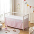 Set 4 Set Set Baby Crib Bedding with Baby Blanket Bundle, Piece Cartoon Crib Bedding & Soft Warm Baby Receiving
