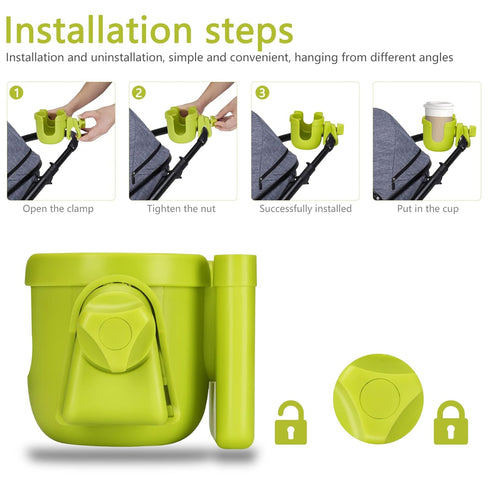 Suranew Versatile Stroller Cup and Phone Holder for Family Outings