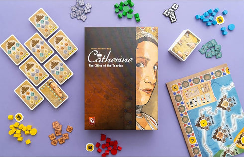 Capstone Games Catherine: Cities of The Tsarina - Board Game for Ages 14+, 2-4 Players, 60 Min Playtime