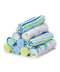 Spasilk 10 Pack Soft Terry Bath Washcloths Newborn Boy or Girl, Blue