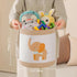 Tidelit 3-Piece Woven Baby Toy Baskets Laundry Hampers, Foldable Nursery Organizer for Toys Clothes Stuffed Animals