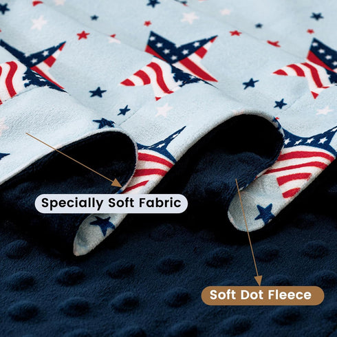 30x40 Inches, david's kids Micro Fleece Minky Baby Blanket for Boys Girls with Double Layer and Soothing Raised Dots