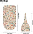 Nanyizly Set 0-6m Trees and Boats Newborns Beanie Swaddle Blanket Baby Receiving Blankets for Infant Boy Girl Swaddle