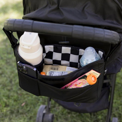 Tiny Twinkle Universal Stroller Organizer with Adjustable Strap | Waterproof Stroller Caddy Fits Baby Jogger, Nuna