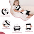22 Inch Cute Giant Panda Bear Plush, Soft Body Pillow, Large Black Panda Stuffed Animal Gift for Kids