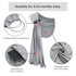 Water Ring Sling Baby Carrier, Adjustable Lightweight for Summer, Pool, Beach, Infant Wrap Carrier (Light Grey)
