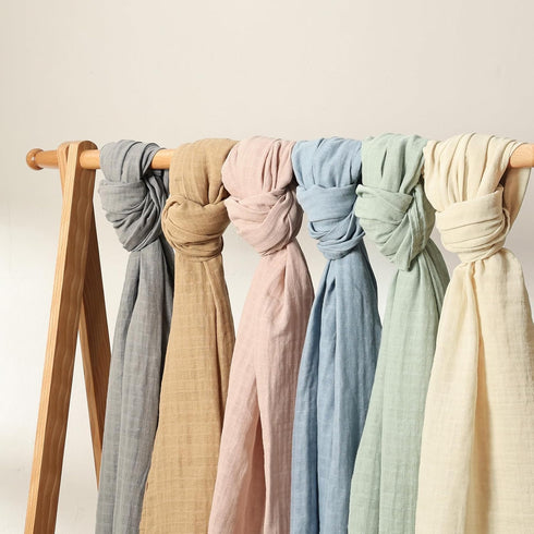 4 Pack 47" 47", 100% david's kids Baby Muslin Swaddle Blankets x Cotton Swaddle Wrap for Boys Girls, Ultra Soft