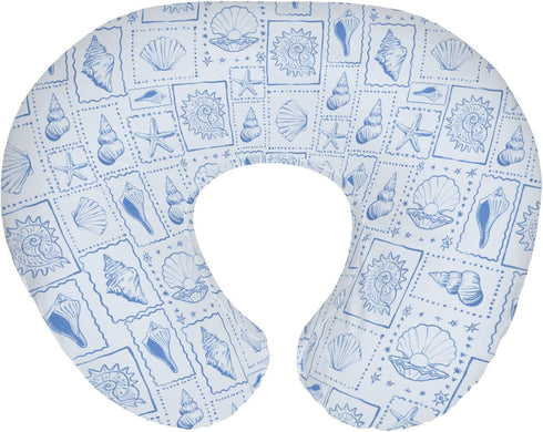 Blue Seashells Baby Nursing Pillow Covers for Boy Girl Boho Beach Conch