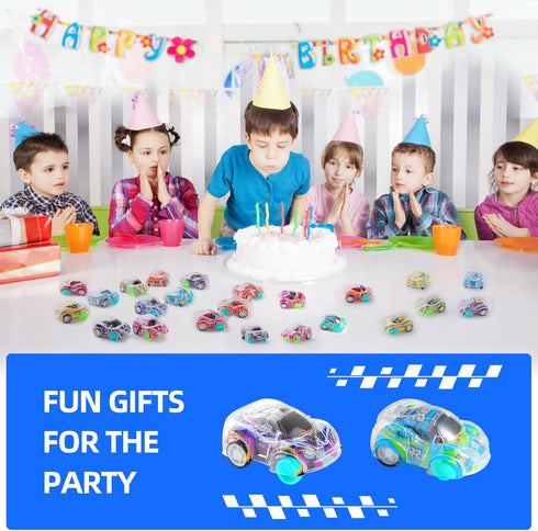 50 Pcs Mini Pull Back Cars Set, Racing Vehicles for Kids, Bulk Party Favors, Classroom Prizes, Goodie Bag Stuffers