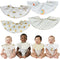 Naznooz Premium Quality Organic Double-Sided Baby Bibs Set for Drooling and Teething |
