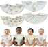Naznooz Premium Quality Organic Double-Sided Baby Bibs Set for Drooling and Teething |