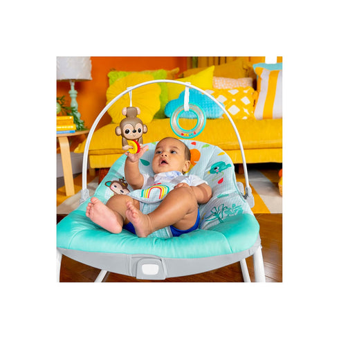 Bright Starts Unisex Infant to Toddler Rocker with Vibrations - For Newborns and Up
