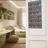 Toy Car Storage Organizer with 42 Clear Pockets for Hanging Matchbox Cars Display Case (One Side-Grey)