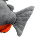 FRANKIEZHOU Simulation Piranha Plush, Realistic Fish Stuffed Animal, Soft Toy for Kids, 8.5 Inches