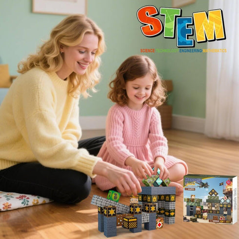 Dazhshun 100PCS 3-5 4-6 5-7 6-8 (0.8-inch Magnetic Blocks,Magnetic Building Blocks,Magnet Cubes for Kids Toys,Sensory