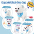 Ylpaprm Samoyed Walking Barking Toy Dog Puppy Toy for Girl Licking Doggy with Leash, Electric Talking Singing Tail Wag