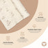 100% 47 47 inches Crane Baby Organic Cotton Bunny Single Baby Swaddle Wrap for Boys and Girls, Gender Neutral Newborn