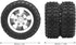 2pcs RC Car Rear Tires, Durable 52mm Aluminum Alloy Rear Tire RC Upgrade Parts for WPL D12 1/10 RC Truck, RC Wheels RC Accessories (009)(Silver)