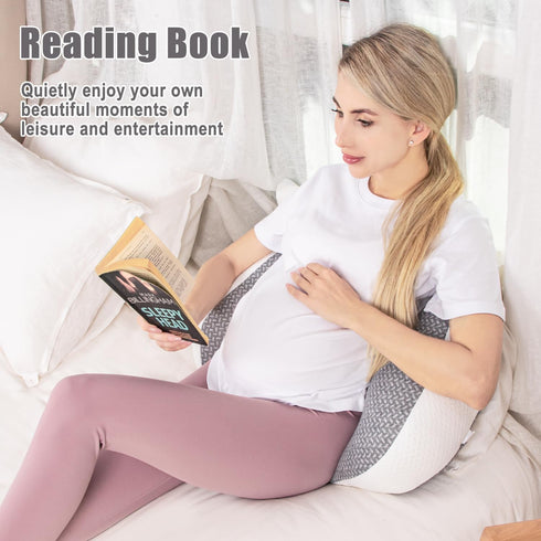 Chilling Home Pregnancy Pillow, Maternity Pillow for Pregnant Women, Pregnancy Pillows for Sleeping Portable, Pregnancy