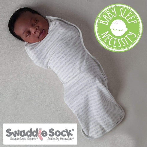 Woombie 0-3 One-Step Swaddle Sock for Babies Months - Self-Soothing Swaddling Sack - Wearable Newborn Baby Blanket