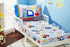 Everyday Kids Toddler Fitted Sheet and Pillowcase Set -Under Construction- Soft Breathable