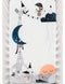 Rookie Humans 100% Cotton Sateen Fitted Crib Sheet: The Moons Birthday. Modern
