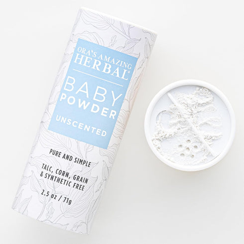 Baby Powder Talc-Free, Cornstarch Free Baby Powder, Unscented Fragrance Free Powder, Arrowroot