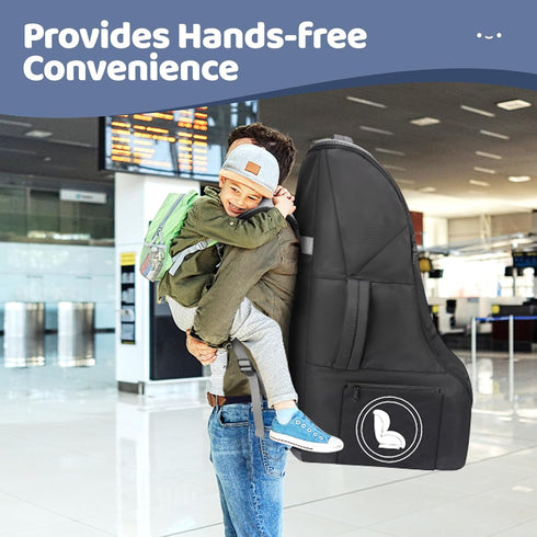 Backpack YOREPEK Padded Car Seat Travel Bag for Airplane Travel Compatible with Chicco, Britax, Nuna Rava, Sturdy Car