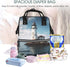 HCBPWVQA Backpack Daypacks Backpack Mommy Light House Diaper Bag with Changing Pad and Pacifier Holder, Multifunction