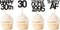 48 Pack Black Straight Outta 1995 Cupcake Toppers, 30th Birthday Party Decoration